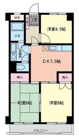 ヒルサイドテラス上溝の物件間取画像